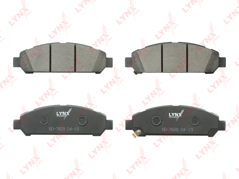 LYNXauto BD7609 Колодки тормозные дисковые перед TOYOTA VENZA 2.7 1ARFE 03.2008- 2015, 3.5 2GRFE 11.2008 - 05.2015