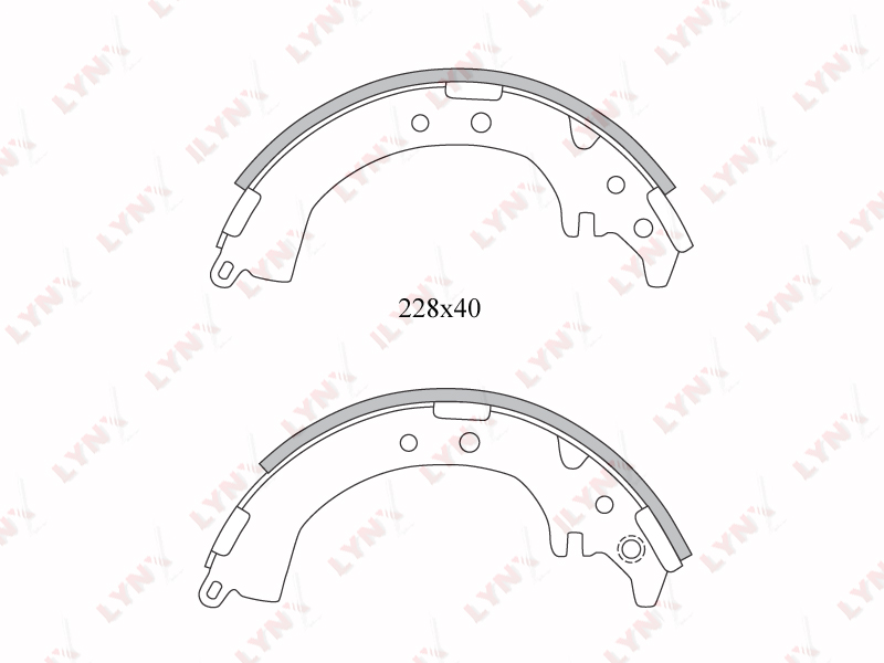 LYNXauto BS7507 Колодки тормозные барабанные зад TOYOTA RAV 4 I II SXA1 94-00, ZCA ACA2 00-  CAMI J100E 99-  DAIHATSU TERIOS J100E 97-