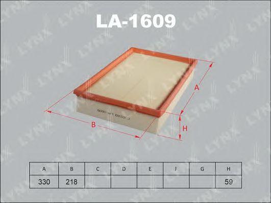 LYNXauto LA1609 Фильтр воздушный VOLVO S60, V70 2.0-2.4T 99->