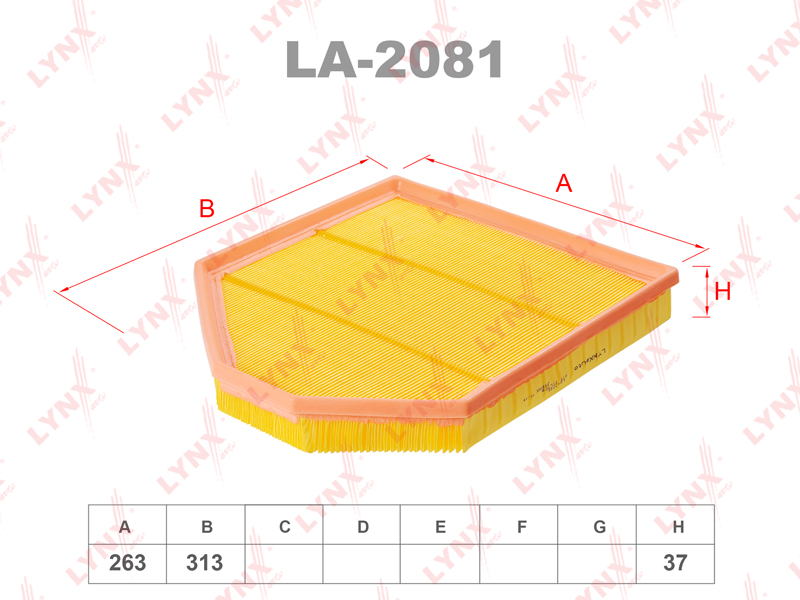 LYNXauto LA2081 Фильтр воздушный BMW X3 (F25) 10-