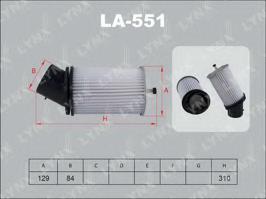 LYNXauto LA551 Фильтр воздушный HONDA INTEGRA DB6,DB7,DB8,DB9,DC1,DC2,