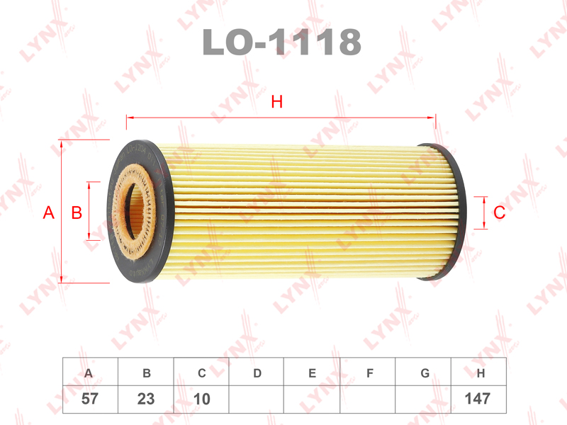 LYNXauto LO1204 Вставка фильтра масляного MB A-Klasse (W176) 10-  CL (CL216) 10-  CLA )C117) 13-  CLS (C218) 11-  E-Klasse (W2012) 11-  G-Klasse (W461 463) 12-  GL (X166) 12-  GLA (X156) 13-  M-Klasse (W166) 12-