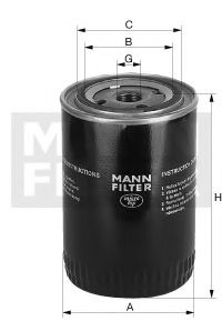 Фильтр масляный W114580 MANN-FILTER