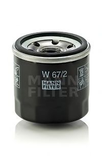 Фильтр масляный W672 MANN-FILTER
