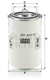 Фильтр топливный WDK94020 MANN-FILTER