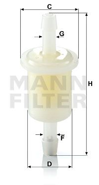Фильтр топливный WK21(10) MANN-FILTER