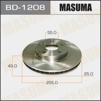 Диск тормозной  Masuma  BD1208  CALDINA AT211, CT216, ST21