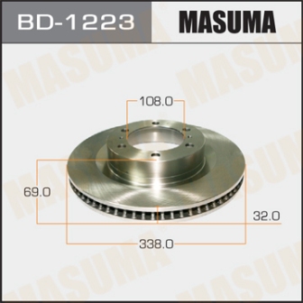 Диск тормозной  Masuma  BD1223  PRADO GRJ15, TRJ150