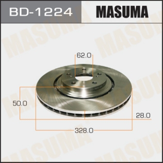 Диск тормозной  Masuma  BD1224  LEXUS RX270, 350, 450H