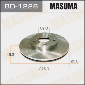 Диск тормозной  Masuma  BD1228  RAV4 ACA2, CLA2, ZCA2