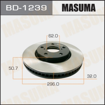 Диск тормозной  Masuma  BD1239  front LEXUS GS300  RH