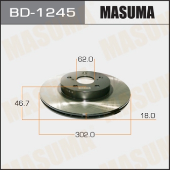 Диск тормозной  Masuma  BD1245  front RAV4 SXA10L