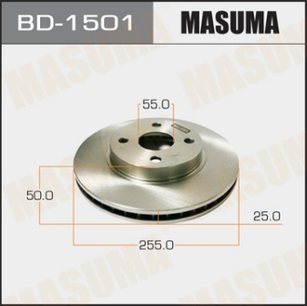 Диск тормозной  Masuma  BD1501  front COROLLA ZZE122
