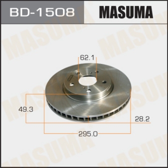 Диск тормозной  Masuma  BD1508  BD1229  front CROWN, MARK X GRS18, UZS18