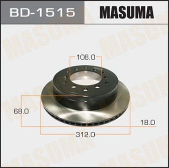 Диск тормозной  Masuma  BD1515  rear LAND CRUISER PRADO GDJ150L