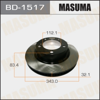Диск тормозной  Masuma  BD1517   BD1532  front LAND CRUISER UZJ200, URJ202