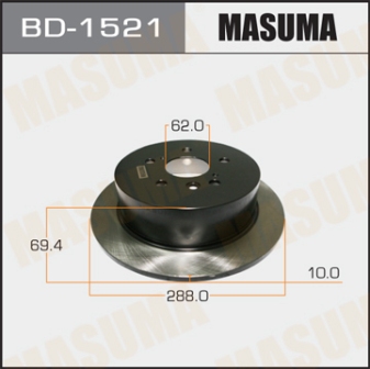 Диск тормозной  Masuma  BD1521  rear HARRIER MCU30W