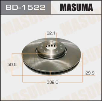 Диск тормозной  Masuma  BD1522  front LEXUS GS460430350  LH