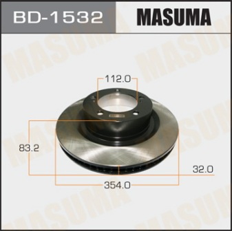 Диск тормозной  Masuma  BD1532   BD1517 front SEQUOIA UPK60L