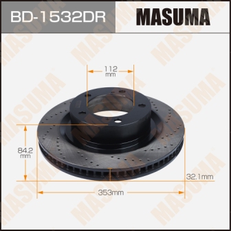 Диск тормозной  Masuma  BD1532DR  перфорированный front SEQUOIA UPK60L  RH