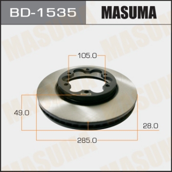 Диск тормозной  Masuma  BD1535  front HIACE KDH201K