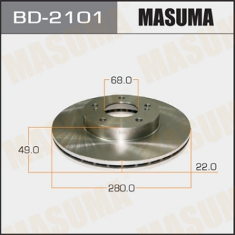 Диск тормозной  Masuma  BD2101  AVENIR W11  9805