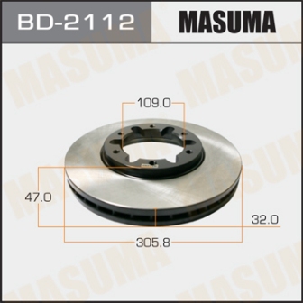 Диск тормозной  Masuma  BD2112  front SAFARI, PATROL Y61