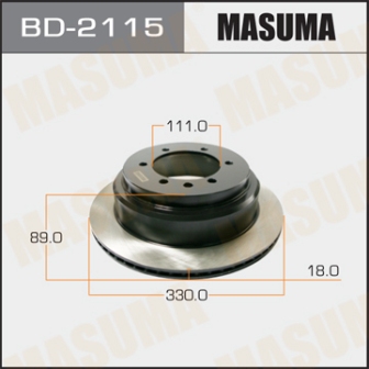 Диск тормозной  Masuma  BD2115  rear SAFARI, PATROL Y61
