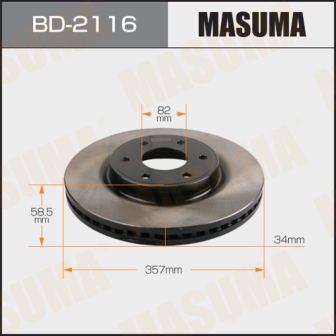 Диск тормозной  Masuma  BD2116  front PATROL Y62