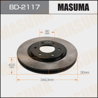 Диск тормозной  Masuma  BD2117  front QX56  Z62