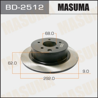 Диск тормозной  Masuma  BD2512  rear TEANA L33R
