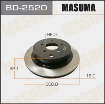 Диск тормозной  Masuma  BD2520  rear MURANO Z51R