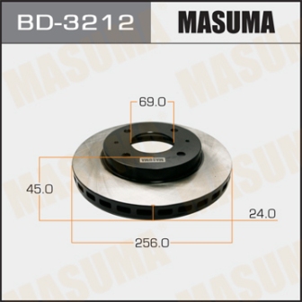 Диск тормозной  Masuma  BD3212  front RVR N23W
