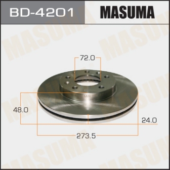 Диск тормозной  Masuma  BD4201  MAZDA6  02