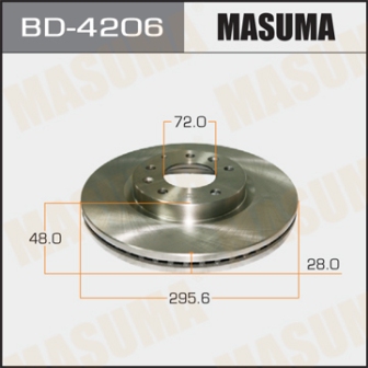 Диск тормозной  Masuma  BD4206  CX7  06