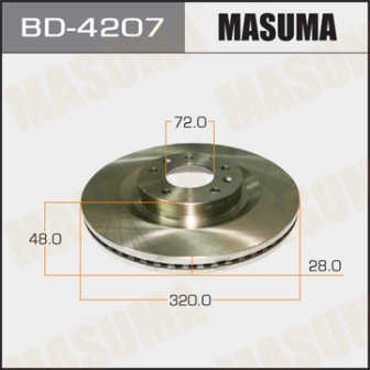 Диск тормозной  Masuma  BD4207  CX7  06