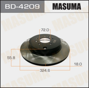 Диск тормозной  Masuma  BD4209  rear CX9