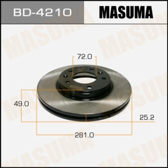 Диск тормозной  Masuma  BD4210  front MAZDA 6, ATENZA 02