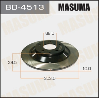 Диск тормозной  Masuma  BD4513  rear CX5