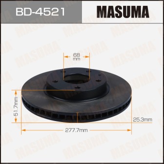 Диск тормозной  Masuma  BD4521  front MAZDA 3