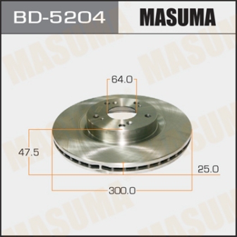 Диск тормозной  Masuma  BD5204  CRV  05