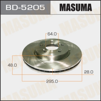 Диск тормозной  Masuma  BD5205  CRV  07