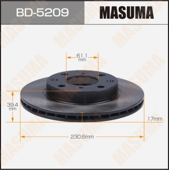 Диск тормозной  Masuma  BD5209  front