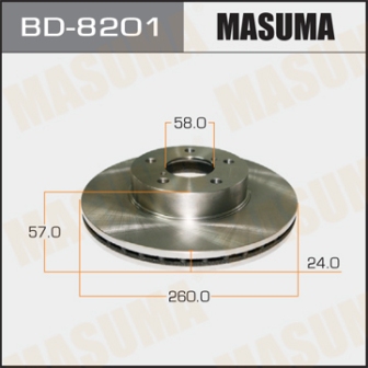 Диск тормозной  Masuma  BD8201  IMPREZA  9207