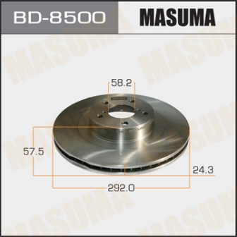 Диск тормозной  Masuma  BD8500  front FORESTER, IMPREZA, LEGACY 9506