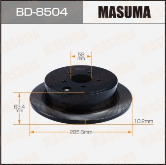 Диск тормозной  Masuma  BD8504  rear LEGACY B4, OUTBACK  BR9, BMM