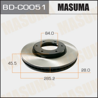 Диск тормозной  Masuma  BDC0051   front HIACE KLH12L