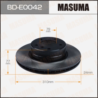Диск тормозной  Masuma  BDE0042  front BMW 5SERIES (E60), 6SERIES (E63)