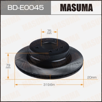Диск тормозной  Masuma  BDE0045  rear