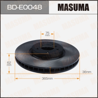 Диск тормозной  Masuma  BDE0048  front
